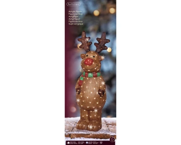 Led Reindeer Gb Acrylic Steady Outdoor - image 3