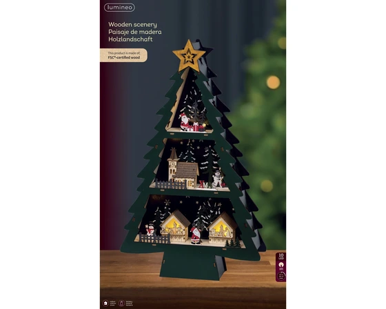 Led Scenery Plywood Steady Bo Indoor Tree - image 3