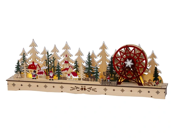 Led Scenery Village Plywood Steady Bo Indoor - image 1