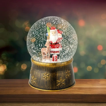 Led Snowglobe Plastic Snowglobe Steady Bo Indoor - image 3