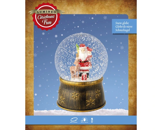Led Snowglobe Plastic Snowglobe Steady Bo Indoor - image 4