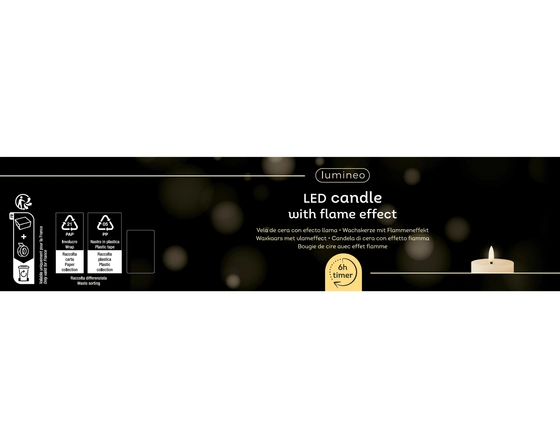 Led Wick Candle Wax Flat Top W Pit Steady Bo Indoor - image 3