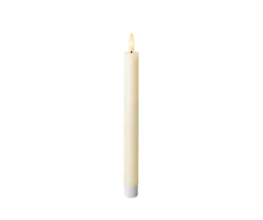 Led Wick Dinner Candle Wax Flat Top Fire Flame Effect Bo Indoor - image 1