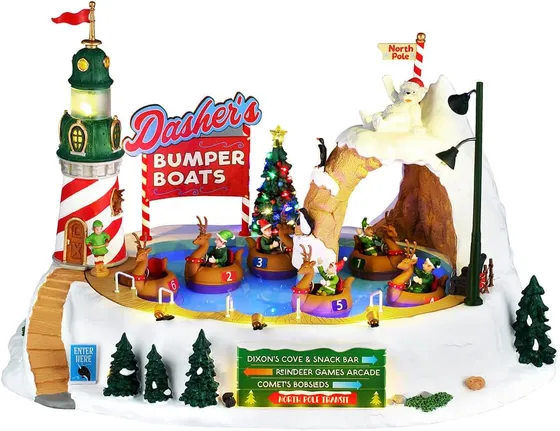 Lemax Dasher's Bumper Boats - image 1