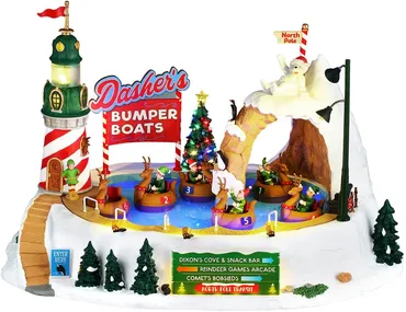 Lemax Dasher's Bumper Boats - image 1