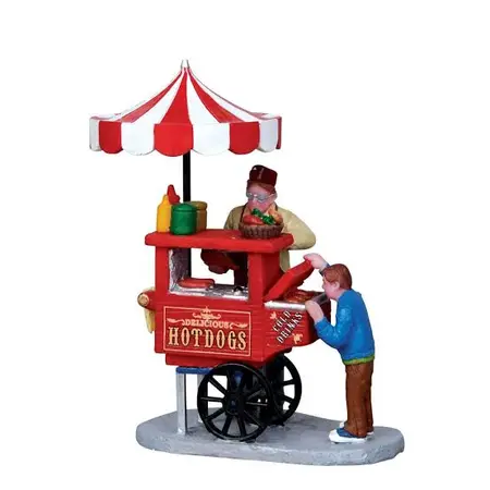 Lemax Hot Dog Cart