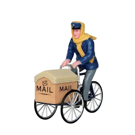 Lemax Mail Delivery Cycle Figurine