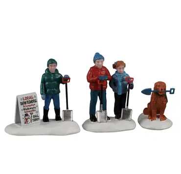 Lemax Neighborhood Snow Shovelers