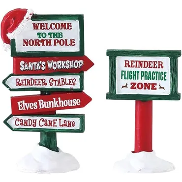 Lemax North Pole Signs