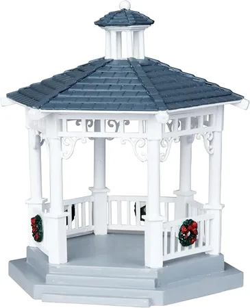 Lemax Plastic Gazebo With Decorations