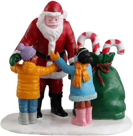 Lemax Santa Gets A Hug
