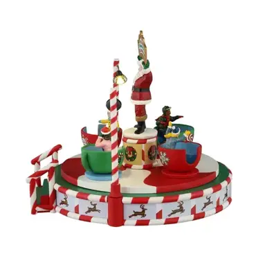 Lemax Santa's Peppermint Teacup Spinner - image 3