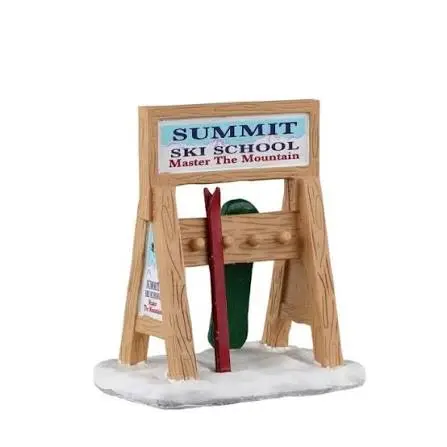 Lemax Ski Rack Sign