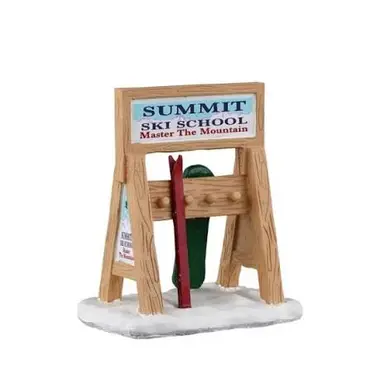 Lemax Ski Rack Sign