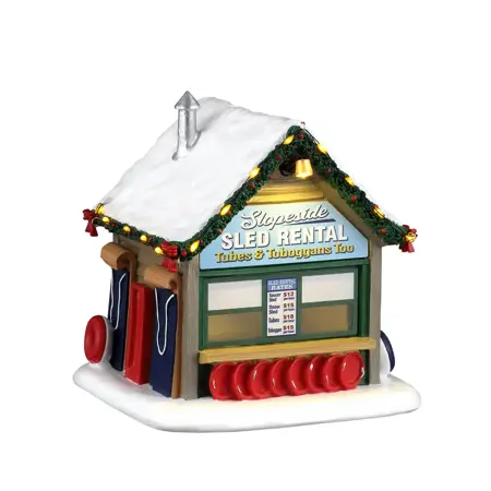 Lemax Slopeside Sled Rental - image 1