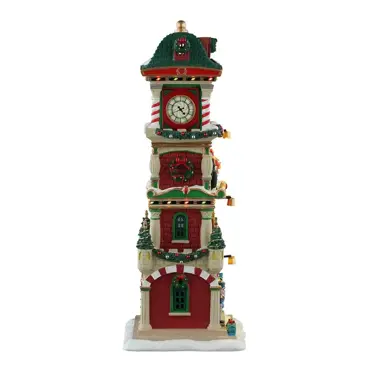 Lemax The Village Square Clock Tower - image 2