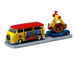 Lemax Towing Van With Carnival Ride