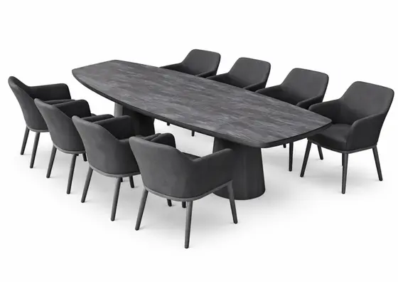 Life Madeira 8 Seat Dining Set in Lava with Nuna Chairs - image 1