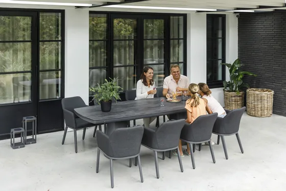 Life Madeira 8 Seat Dining Set in Lava with Nuna Chairs - image 2