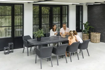 Life Madeira 8 Seat Dining Set in Lava with Nuna Chairs - image 2