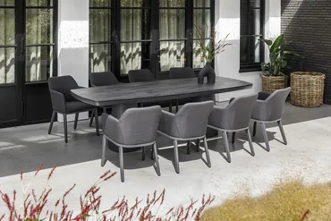 Life Madeira 8 Seat Dining Set in Lava with Nuna Chairs - image 9