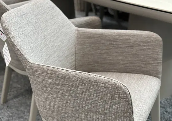 Life Madeira 8 Seat Dining Set in Oyster with Nuna Chairs - image 2