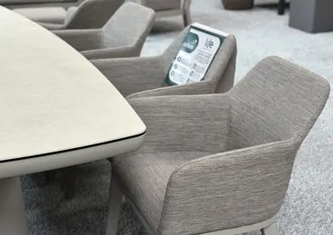 Life Madeira 8 Seat Dining Set in Oyster with Nuna Chairs - image 5