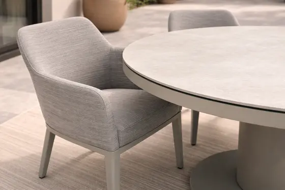 LIFE Oslo 6 Seater Beige Dining Set - image 3