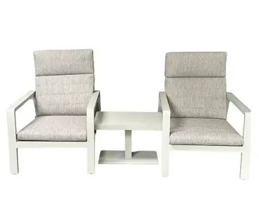 LIFE Outdoor Living Laguna 3 Piece Relaxing Recliner Patio Set -Beige - image 4