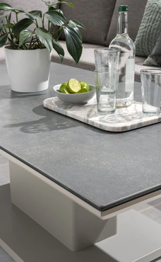 LIFE Timber High Arm Corner Set with Armchair Beige - image 4