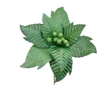 Light Green Poinsettia Stem (31cm)