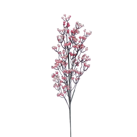 Light Pink / White Berry Stem 76cm