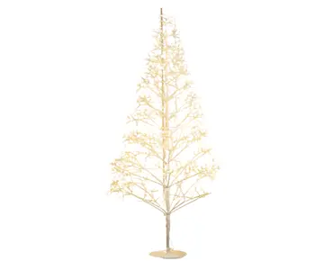 Lit Microdot Starburst Tree White 180 cm