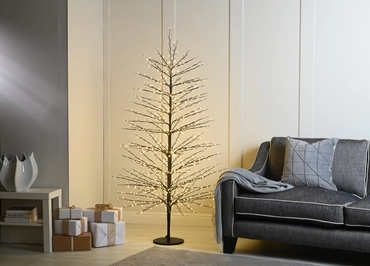 Lit Microdot Xmas Tree Black Twinkling 180cm  - image 2