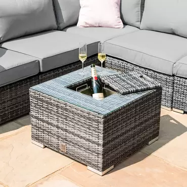 London Corner Group with Ice Bucket and Chair (Grey) - image 3