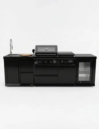 Luxe Outdoor Kitchen 5 Burner with Sink and Fridge - image 1
