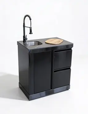Luxe Outdoor Kitchen 5 Burner with Sink and Fridge - image 4