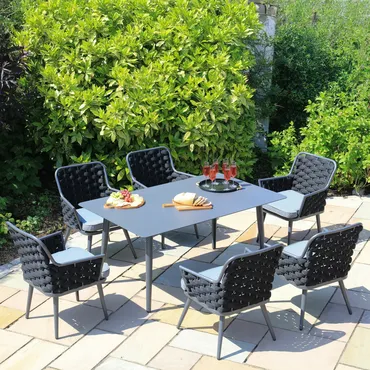 Lyon 6 Seat Rectangle Set - image 2