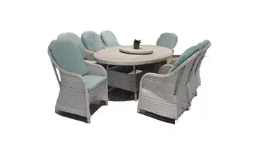 Malibu 6 Seat Oval Dining Set - image 1