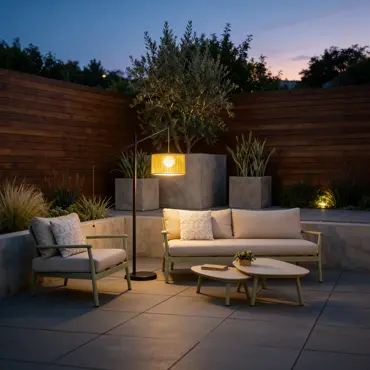 Matera Sage Rope Floor Lamp - image 1