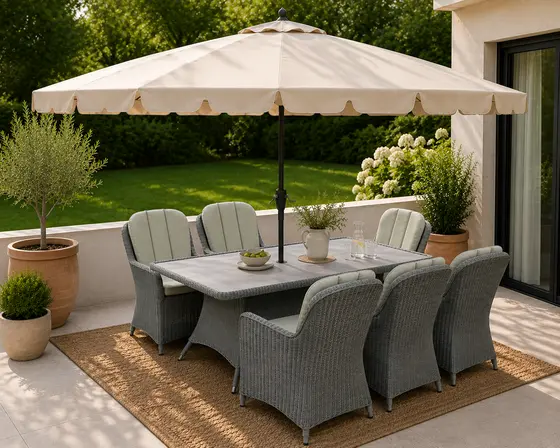 Melina 6 Seater Rectangular Dining Set - image 5
