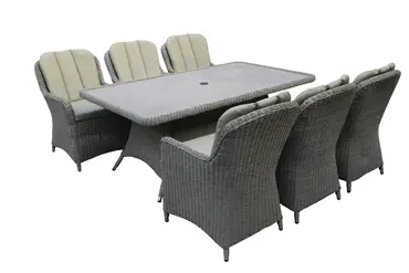 Melina 6 Seater Rectangular Dining Set - image 1