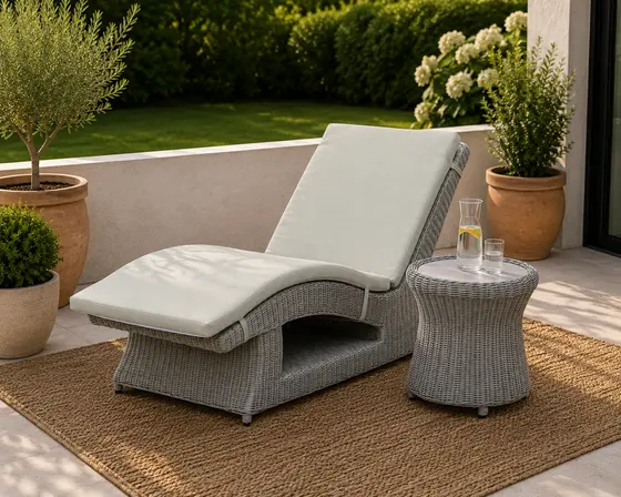 Melina Sun Lounger with Side Table - image 2