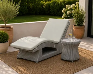 Melina Sun Lounger with Side Table - image 2