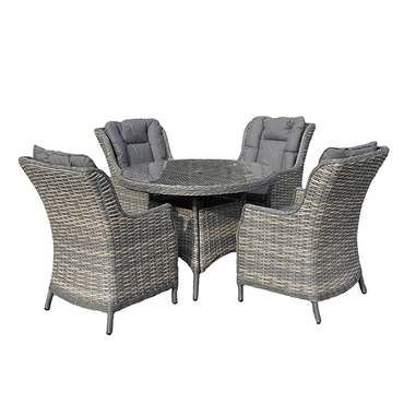 Miami 4 Seater Round Dining Set - image 4