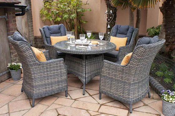 Miami 4 Seater Round Dining Set - image 2