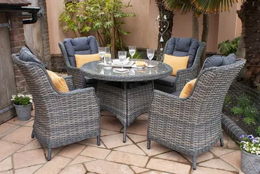 Miami 4 Seater Round Dining Set - image 2