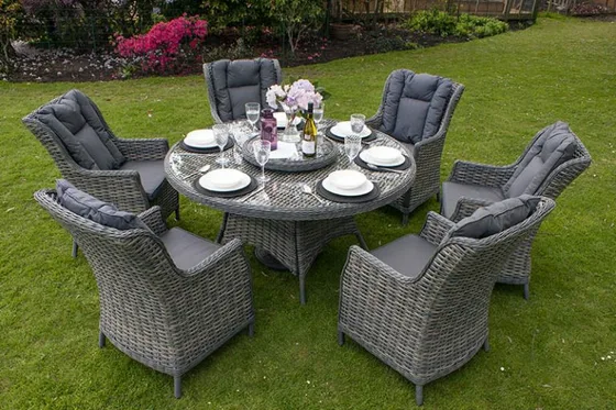 Miami 6 Seater Round Dining Set - image 2