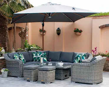 Miami Grande Corner Set with Footstools and Armchair - image 3