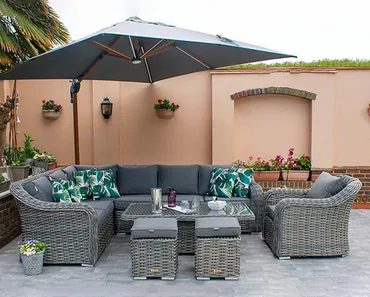 Miami Grande Corner Set with Footstools and Armchair - image 4